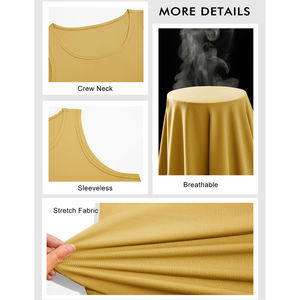 เสื้อกล้ามผ้าคอตตอนผสมโพลีเอสเตอร์แบบเรียบ น้ำหนักเบา สั่งทำพิเศษ พิมพ์โลโก้ได้ คอทรงโอ สำหรับผู้ชาย - Product Image 6