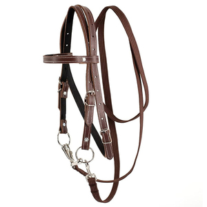 Bride de cheval fantaisie Headstall en cuir élégant Bride d'équitation réglable Formation confortable Équipement d'équitation équestre durable - Product Image 6