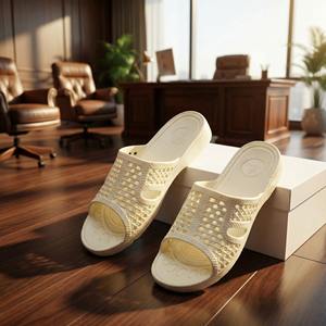 Sandalias de EVA con Punta Abierta, Cómodas para Todas las Estaciones, de Goma de Alta Calidad, Diseño a Rayas, Estilo Vietnamita, para Interiores y Exteriores - Product Image 1