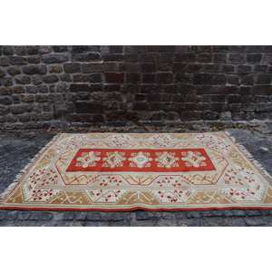 Classic Red Beige <b>rug</b> 6,6 <b>x</b> 9,8 ft Turkish <b>Rugs</b> - Product Image 4