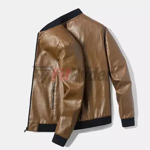 पुरुषों के लिए सांस लेने योग्य फैशन ओईएम डिजाइन असली लेदर जैकेट स्लिम फिट टॉप ट्रेंडिंग जैकेट थोक दर सस्ती कीमत