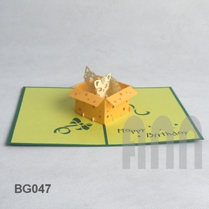 Caja de Regalo 3D con Diseño de Animalito Adorable, Acabado Mate Tradicional, Hecha a Mano en Vietnam, Tarjeta de Felicitación para Aniversario, Cumpleaños, Año Nuevo - Product Image 4