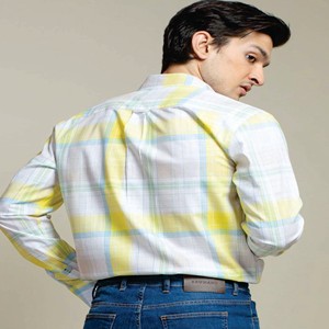 Formal Casual Green <b>Paisley</b> <b>Men</b> <b>Shirts</b> Long Sleeve Woven Silk Flower Button Dress <b>Shirt</b> for Sale Cy-0055 - Product Image 6