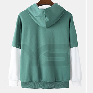 High Quality Men's Winter Pullover Hoodies Design Your Own New Style with Embroidered Technique Solid <b>Pattern</b> Zipper Closure - Product Image 2