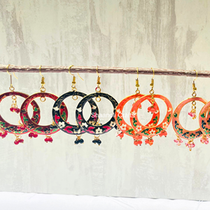 ต่างหูแบบดั้งเดิมสไตล์มีนาการี จุ่มกี บาหลี สำหรับผู้หญิง ชุบทอง เครื่องประดับงานแต่งงาน ประดับมุกและเพชร ของขวัญ ของชำร่วย - Product Image 5