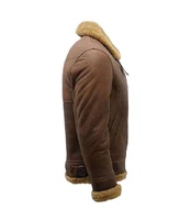 Blouson d'hiver pour homme en similicuir et fausse fourrure, style pilote, décontracté, avec fermeture éclair, chaud, pour l'extérieur, grande taille, OEM, pour moto, style urbain, chauffant et coupe-vent