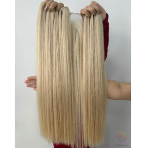 ผมเวียดนามแท้ 100% จากผู้บริจาคคนเดียว สีออมเบร # ผมตรงสี AB แบบมัดพร้อมเชือกปิด 2x4 ขนาด 22 นิ้ว 55 ซม. สินค้าใหม่ - Product Image 6