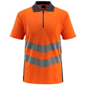 OEM Men's High Visibility Construction Short Sleeve Reflective <b>Polo</b> T-Shirts With Custom Size and Color - Product Image 3