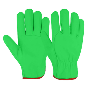 Gants de sécurité pour conducteur en cuir de chèvre de qualité supérieure Gants de conduite industriels à haute protection pour la protection des mains et des bras fabriqués au Pakistan - Product Image 3
