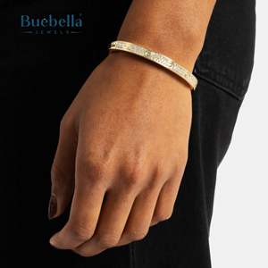 Hot Selling 8mm Gold Plated 925 <b>Sterling</b> <b>Silver</b> VVS Moissanite Diamond Iced out Band <b>Bracelet</b> Fine Hip Hop Jewelry <b>for</b> <b>Men</b> - Product Image 1