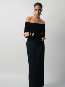 New Arrival Women'S <b>Skirts</b> High-Waist Obie <b>Maxi</b> <b>Skirt</b> Rayon Spandex Woven Fabric Clothes Women Whiteant Clothing Manufacturers - Product Image 6