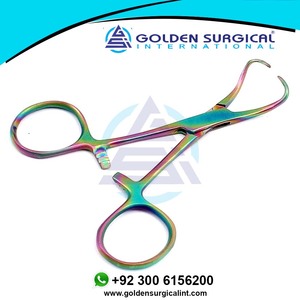 Pinces à serviettes multicolores arc-en-ciel Backhaus 3.5 "ensemble d'instruments chirurgicaux dentaires multicolores - Product Image 6