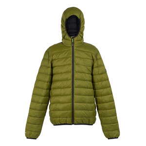 Chaquetas Acolchadas para Hombre con Capucha, Marca Personalizada OEM 2025, la Mejor Calidad, Chaqueta de Plumón Acolchada de Moda Promocional para Invierno, Color Oliva - Product Image 1