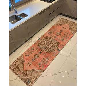 Vintage Printed Rug, Brown Thick Car <b>Mat</b> Entry Stair Bohemian Turkish <b>Floor</b> Rug,Nonwoven Thin Rug - Product Image 5