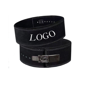 Thickness Weight Lifting Belt Cow Hide Leather Belt Gym Weight Lifting Lever Buckle Powerlifting 10cm Width Fitness Belt - Product Image 1