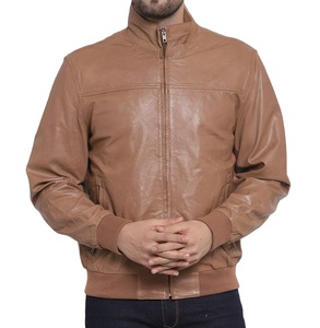 Chaqueta de Cuero Casual de Invierno para Hombre, Estilo Urbano con Cuello Alto, Chaqueta de Buena Calidad para Hombre - Product Image 1