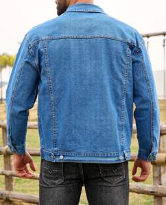 Chaqueta ajustada y cómoda con logotipo personalizado Chaqueta vaquera de gran tamaño lavada de alta calidad para hombre Chaqueta de diseño de uso regular para hombre - Product Image 2