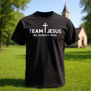 T-Shirt Coordinata Team Jesus per Coppie e Amici, Uso Promozionale - Product Image 1