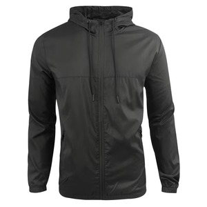 Chaqueta cortavientos para hombre de suministro de fábrica 100% poliéster Material transpirable cómodo con capucha XL temporada de invierno estilo callejero - Product Image 3