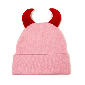 หมวกบีนนี่ถักลายปีศาจสำหรับผู้หญิงผู้ชายเด็กผู้หญิง Y2K หมวกฮาโลวีนปาร์ตี้หมวกถักโครเชต์หมวกทรงถังออกแบบได้ตามต้องการ - Product Image 6