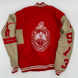 Vestes universitaires Phi Beta Sigma Delta High Street - Col montant 100% laine Hommes Couleurs personnalisées Étiquettes Imperméables - Product Image 2