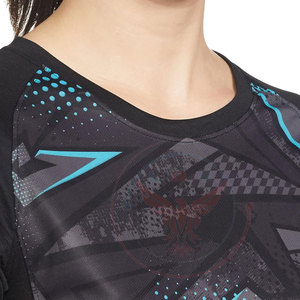 Camisetas Deportivas Casuales para Mujer, Ecológicas, Transpirables, de Manga Corta, para Gimnasio, de Poliéster/Algodón, en Stock - Product Image 5
