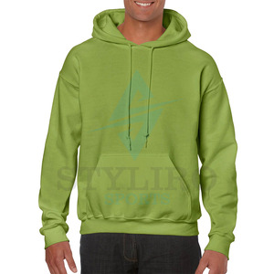 Sudaderas con Capucha para Hombre, de Alta Calidad, Algodón y Poliéster, Diseño Sólido, Cuello con Capucha, Temporada de Invierno, MOQ Bajo, Teñido Liso, Secado Rápido - Product Image 2