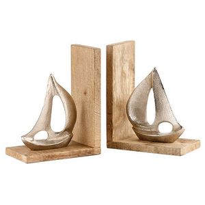 Serre-livres en fer lourd au design exclusif avec un savoir-faire haut de gamme idéal pour la décoration intérieure de luxe et l'organisation élégante des étagères - Product Image 4