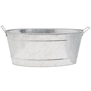 Large Oval <b>Galvanized</b> Steel <b>Tub</b> - Product Image 3