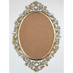 กระจกติดผนังตกแต่งทำจากโลหะทองเหลืองบริสุทธิ์กรอบกระจกติดผนังกระจกตกแต่งห้องน้ำ - Product Image 1