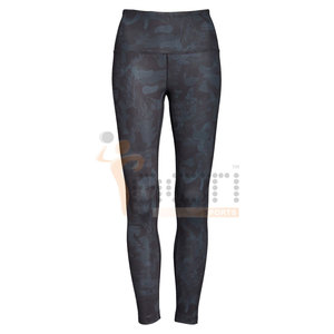 Leggings de Yoga de cintura alta ajustados con cintura alta para mujer con logotipo personalizado - Product Image 1