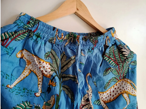 Femmes Sexy col en V pyjamas confortable élégant Jungle Animal imprimé vêtements de nuit doux respirant coton grande taille costumes de nuit - Product Image 5