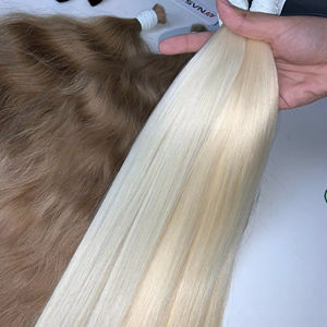 Precio al por mayor Extensiones de cabello a granel Cabello humano vietnamita Double Drown 100 gramos Todos los colores 18 pulgadas - Product Image 1