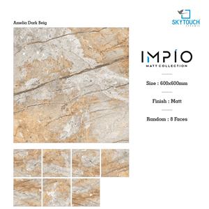 Azulejos de suelo de porcelana mate de cuerpo completo esmaltados de fábrica 600x600 120x60 antideslizante 10mm Función de ladrillo refractario mate de Hotel moderno - Product Image 2