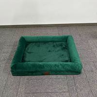 Lit pour chien rectangulaire, écologique, luxueux, imperméable, en peluche ultra-douce, amovible et lavable, en gros