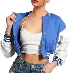 เสื้อแจ็คเก็ตวาร์ซิตี้แบบครอปสำหรับผู้หญิง คุณภาพสูง ขายส่ง ยอดนิยม น้ำหนักมาก ดีไซน์ใหม่ ผลิตโดยผู้ผลิตที่ดีที่สุด - Product Image 3