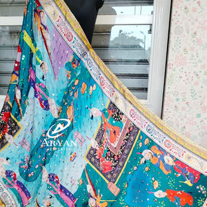 ชุดปักลายกระจกทำด้วยมือสไตล์โบฮีเมียนชุดผ้าไหมฟูตาตาส์สำหรับเสื้อผ้าผู้หญิงงานปักลายแฟนซีแบบใหม่ - Product Image 1