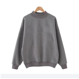 Women <b>Mock</b> <b>Neck</b> Sweatshirt Stylish Knit Pullover <b>Top</b> Casual Wear Daily Outfit Soft Comfort Use Women <b>Mock</b> <b>Neck</b> Sweatshirt - Product Image 2
