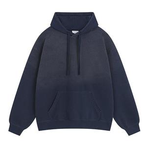 Sudadera con Capucha Gruesa, Logotipo Personalizado, 370 Gramos, 80% Algodón, 20% Poliéster, Tela de Rizo, Cambio Gradual, Sudadera con Capucha Lavada de Invierno, Premium - Product Image 3