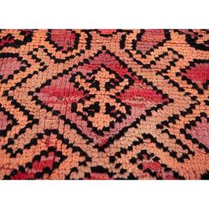 Tapis en laine noué à la main Nuray grande surface, rouge-orange, géométrique abstrait, rectangulaire, pour la maison, l'entrée, le couloir, le salon, 9x12 pouces - Product Image 3