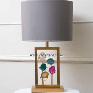 โคมไฟตกแต่งโต๊ะชุบทองทองเหลืองแข็งขนาดใหญ่ตกแต่งบ้านและงานแต่งงานหรูหราสไตล์ใหม่ในอินเดีย - Product Image 1