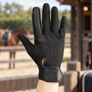 Gants d'équitation unisexes d'hiver légers, imperméables, respirants, à doigts entiers, antidérapants, protecteurs, pour l'entraînement équestre, en PU - Product Image 1