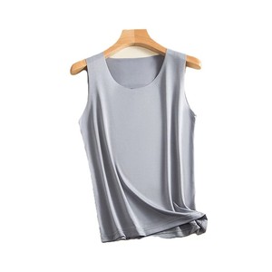 Camiseta sin mangas de poliéster de secado rápido para mujer de alta calidad con logotipo personalizado para Fitness Yoga - Product Image 2