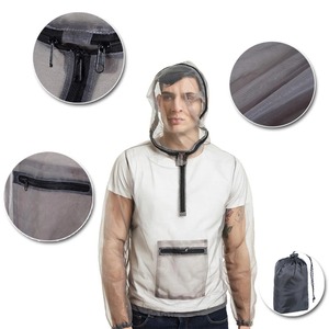 Conjunto de ropa de apicultura profesional Chaqueta y sombrero antiabejas transpirable Chaqueta de algodón para apicultor Equipo de seguridad - Product Image 4