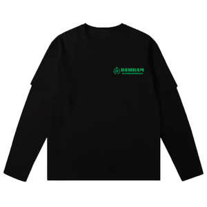 เสื้อยืดแขนยาวทรงโอเวอร์ไซส์สั่งทำพิเศษสองชั้น ยูนิเซ็กซ์ ผ้าฝ้าย 100% เป็นมิตรกับสิ่งแวดล้อม แห้งเร็ว น้ำหนัก 220 กรัม ทรงเข้ารูป - Product Image 5