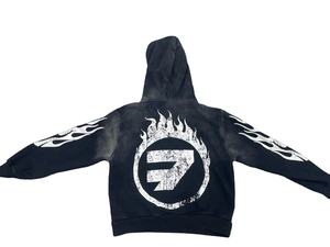 ชุดสตรีทแวร์แนวสตรีทซักได้สไตล์วินเทจผ้าเฮฟวี่เวตกางเกงกางเกงวอร์มไซส์ XL ตามสั่งสำหรับบุรุษฤดูหนาว2024 - Product Image 3