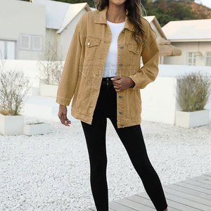 Oem Service Manufacturer Jeans <b>Jacket</b> <b>Lightweight</b> <b>Women</b> Jeans <b>Jacket</b> Quick Dry <b>Women</b> Jeans <b>Jacket</b> - Product Image 4