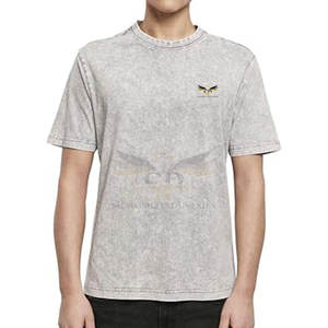 เสื้อยืดผู้ชายซักกรดทรงสลิมฟิตเสื้อยืดซักกรดแบบมีน้ำหนักเบารับผลิตจากผู้ผลิตออนไลน์ - Product Image 1