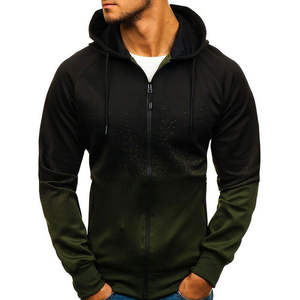 Veste à capuche zippée pour hommes, manteau à capuche décontracté, vêtements d'extérieur avec sweat-shirt - Product Image 6