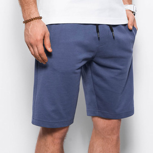 Short de survêtement 100% coton de haute qualité pour hommes vêtements de sport amples et décontractés taille élastique tissu polaire solide athlétique Anti-rides - Product Image 5